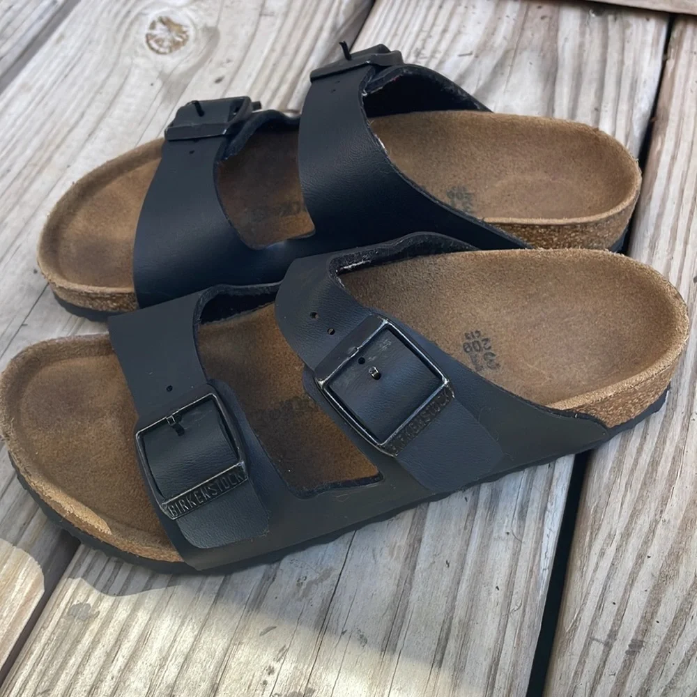 Birkenstock- Arizona Kids Birko-Flor Leather Sandals Size 31 (13-13.5)